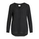 Vila Clothes Damen VILUCY L/S Shirt - NOOS Bluse, per Pack Schwarz (Black Black), 40 (Herstellergröße: L)