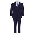 Samli London Boys Formal 5 Piece Blue Suit Ages 1 Year up to 15 Years (8 Years)