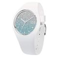 Ice-Watch - ICE lo White blue - Weiße Damenuhr mit Silikonarmband - 013429 (Medium)