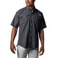 Columbia Men's Bahama II UPF 30 Short Sleeve PFG Fishing Shirt, Black, 5X