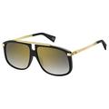 Marc Jacobs Men's Marc 243/S FQ 2M2 60 Sunglasses, Black (Black Gold/Gy Grey)