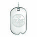 Women's Edmonton Oilers Sterling Silver Small Dog Tag