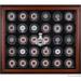 Pittsburgh Penguins 2017 Stanley Cup Champions Mahogany Framed 30-Puck Logo Display Case