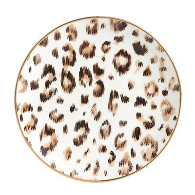 Set of 4 Leopard Accent Plates - Natural - Ballard Designs