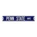 Navy Penn State Nittany Lions 6" x 36" College Ave Team Street Sign