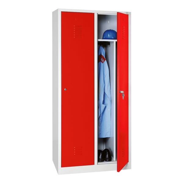 Gürkan Spind mit Zylinderschloss grau, 80x180x50 cm Image