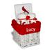 White St. Louis Cardinals Personalized Small Gift Basket