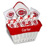 Newborn & Infant White Cincinnati Reds Personalized Large Gift Basket