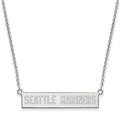 Women's Seattle Mariners Sterling Silver Small Bar Necklace