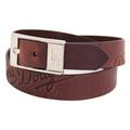 Men's Brown Los Angeles Dodgers Brandish Leather Belt