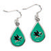 WinCraft San Jose Sharks Tear Drop Dangle Earrings