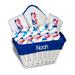 Newborn & Infant White NBA Personalized Large Gift Basket