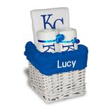 White Kansas City Royals Personalized Small Gift Basket