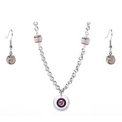 Washington Nationals Crystals from Swarovski Baseball Necklace & Earrings