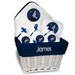 Newborn & Infant White Minnesota Timberwolves Personalized Medium Gift Basket