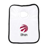 Newborn & Infant White Toronto Raptors Personalized Bib