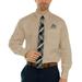 Men's Tan James Madison Dukes Wicked Woven Long Sleeve Button-Down Shirt