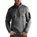 Men's Antigua Black Missouri Tigers Fortune Half-Zip Sweatshirt