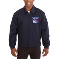 Men's JH Design Navy New York Rangers Cotton Twill Workwear Jacket