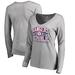 Women's Ash Texas Rangers Republic Hometown Long Sleeve T-Shirt