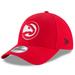 Men's New Era Red Atlanta Hawks Official Team Color 9FORTY Adjustable Hat