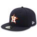 Men's New Era Navy Houston Astros Home Authentic Collection On Field 59FIFTY Performance Fitted Hat