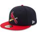 Men's New Era Navy/Red St. Louis Cardinals Alternate 2 Authentic Collection On-Field 59FIFTY Fitted Hat