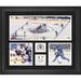 2017 Winter Classic Chicago Blackhawks vs. St. Louis Blues Framed 23" x 27" 3-Photograph Collage with Game-Used Ice from the - Limited Edition of 199