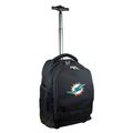 Black Miami Dolphins 19'' Premium Wheeled Backpack