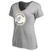 Women's Fanatics Branded Ash Milwaukee Brewers Cooperstown Collection Forbes T-Shirt