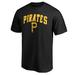 Men's Fanatics Branded Black Pittsburgh Pirates Cooperstown Collection Wahconah T-Shirt