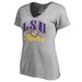 Women's Fanatics Branded Ash LSU Tigers Victory Script T-Shirt