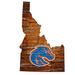 Boise State Broncos 23.5" x Distressed with Logo Sign