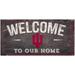 Indiana Hoosiers 6" x 12" Welcome To Our Home Sign