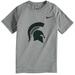 Youth Nike Michigan State Spartans Heather Gray Logo Legend Performance T-Shirt