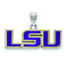 Women's LSU Tigers Sterling Silver Small Enamel Pendant