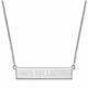 Women's Tampa Bay Lightning Sterling Silver Small Bar Necklace