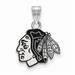 Women's Chicago Blackhawks Sterling Silver Small Enamel Pendant