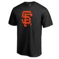 Men's Fanatics Branded Black San Francisco Giants Splatter Logo T-Shirt