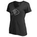 Women's Fanatics Branded Black Colorado Buffaloes Static Logo V-Neck T-Shirt