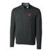 Men's Cutter & Buck Heather Charcoal Nebraska Huskers Big Tall Lakemont Half-Zip Jacket