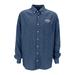 Men's Blue Western Carolina Catamounts Hudson Denim Long Sleeve Button-Down Shirt