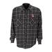 Men's Charcoal Houston Cougars Brewer Flannel Button-Up Long Sleeve Shirt