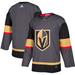 Men's adidas Gray Vegas Golden Knights Alternate Authentic Blank Jersey