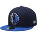 Men's New Era Navy/Blue Dallas Mavericks Official Team Color 2Tone 59FIFTY Fitted Hat