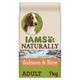 Iams Naturally Hund Lachs (Trockenfutter für Erwachsene Hunde mit Viel Nordatlantischem Lachs & Reis), 7 kg Beutel, 1er Pack (1 x 7 kg)