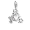 Thomas Sabo Damen Charm-Anhänger Glaube Liebe Hoffnung Kreuz Herz Anker 925 Sterling Silber 0409-051-14