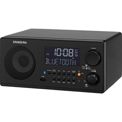 Sangean AM/FM-RDS/Bluetooth Wireless/USB Digital Tuning Receiver Black WR-22 BK