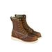 Thorogood Men's American Heritage Wedge 8in Moc Safety Toe Brown 13/2E 804-4478-13-2E