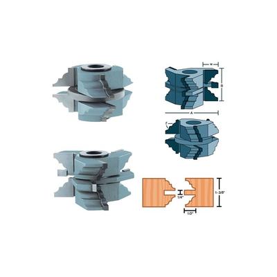 Roman Carbide Stile Rail Bead Cove Set for Passage Door 1-1/4in Bore DC2183